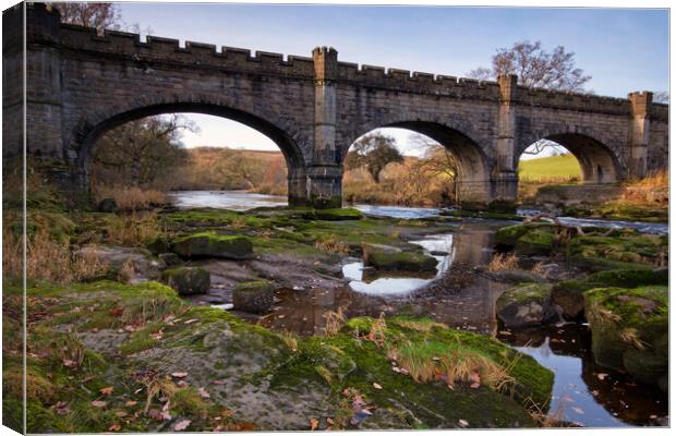 Barden Aqueduct Canvas Print by David McCulloch