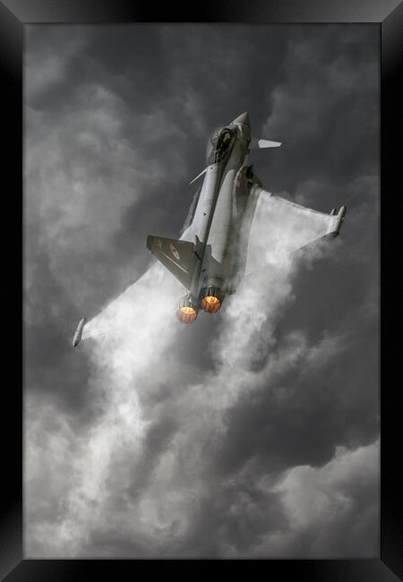 Eurofighter Typhoon Vapour Framed Print by J Biggadike