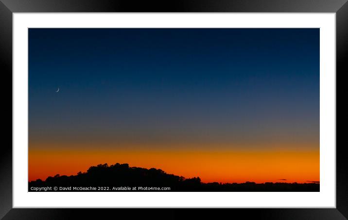 The Painted Sunset Framed Mounted Print by David McGeachie