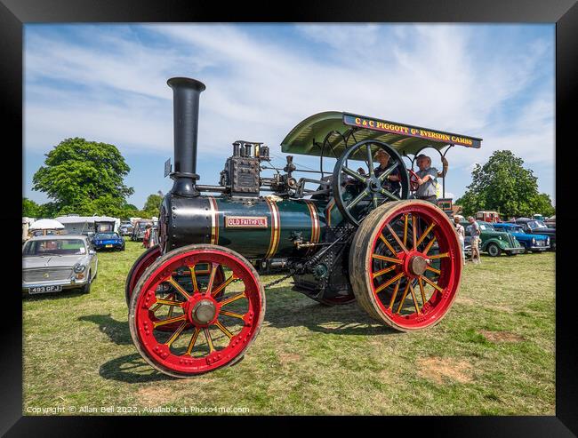 Burrell traction engine  Framed Print by Allan Bell