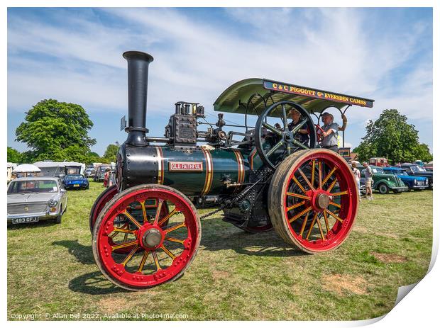 Burrell traction engine  Print by Allan Bell