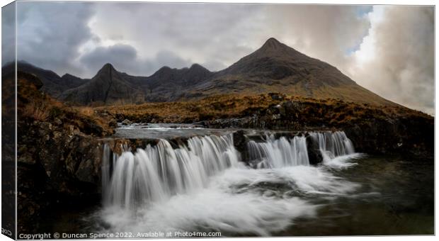 The Fairly Pools, Isle of Skye Canvas Print by Duncan Spence