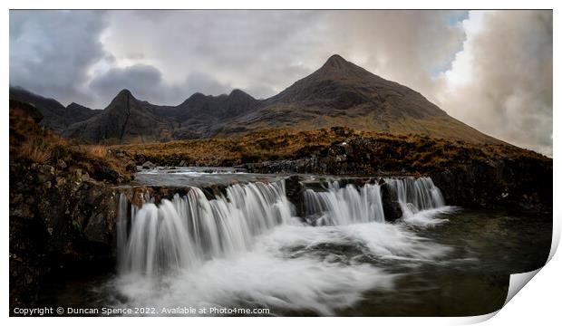 The Fairly Pools, Isle of Skye Print by Duncan Spence