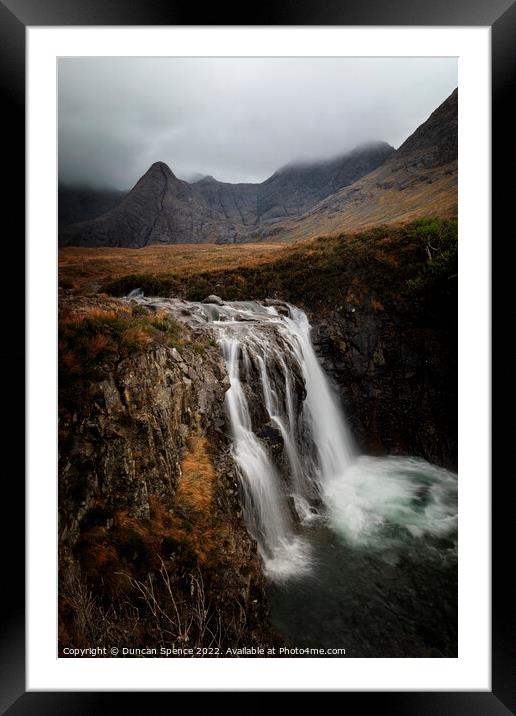 The Fairy Pools, Isle of Skye. Framed Mounted Print by Duncan Spence