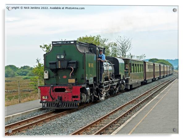 Welsh Highland Railway Pont Croesor Acrylic by Nick Jenkins