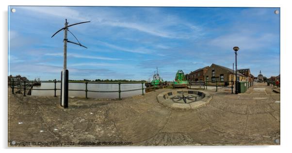 360 Panorama of King's Lynn, Norfolk Acrylic by Chris Yaxley