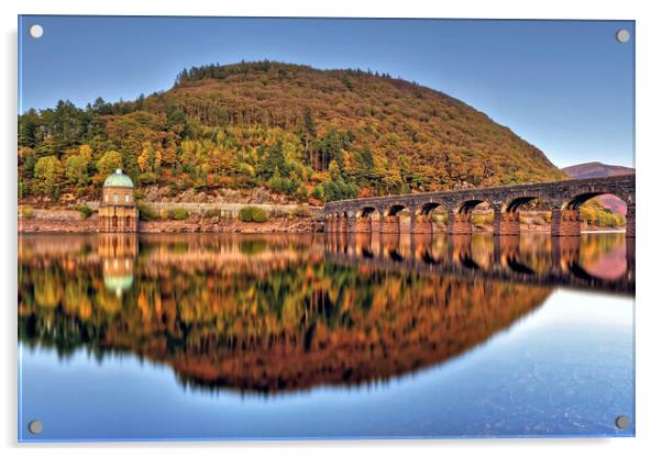 Garreg ddu Reservoir Elan Valley Wales Acrylic by austin APPLEBY