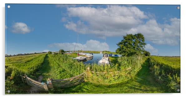 360 panorama captured along the River Thurne Acrylic by Chris Yaxley