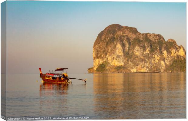 Late afternoon sun at Pak Meng Beach, Trang Province, Thailand Canvas Print by Kevin Hellon