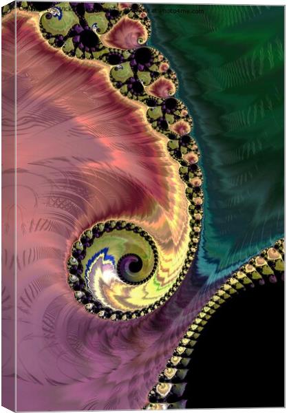 Peacock's Tail Canvas Print by Vickie Fiveash