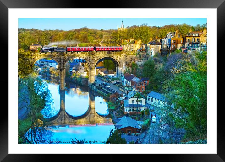 Knaresborough Viaduct  Framed Mounted Print by Alison Chambers