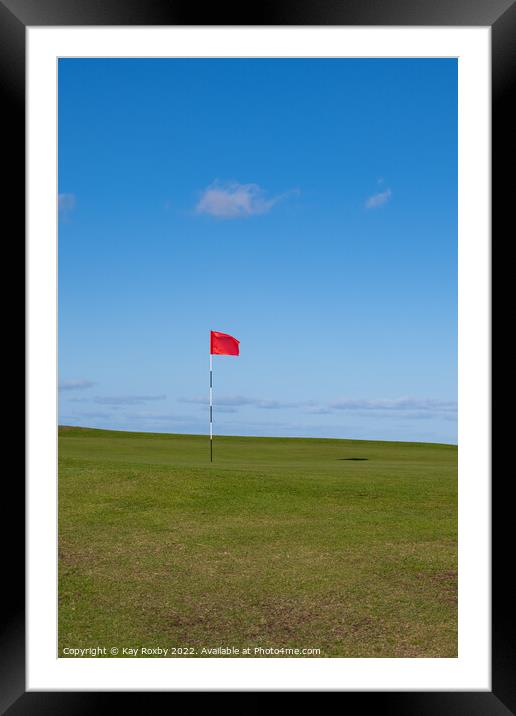 I'd rather be playing golf Framed Mounted Print by Kay Roxby