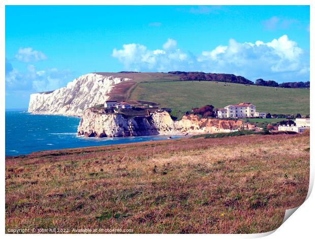 Freshwater Bay, Isle of Wight. Print by john hill