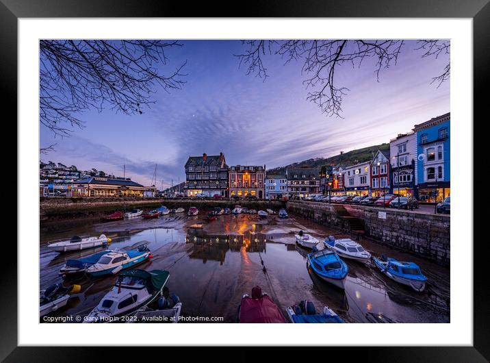 Dusk over Dartmouth harbour Framed Mounted Print by Gary Holpin
