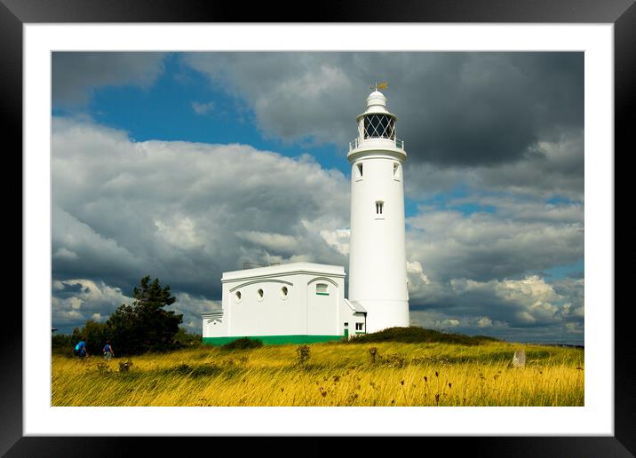 Hurst Point Lighthouse, Hampshire, UK Framed Mounted Print by Elzbieta Sosnowski