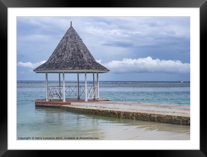 Stormy Jamaican skies Framed Mounted Print by Kerry Lummus