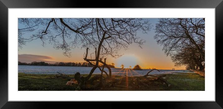 Sunrise in Northumberland Framed Mounted Print by mark dodd