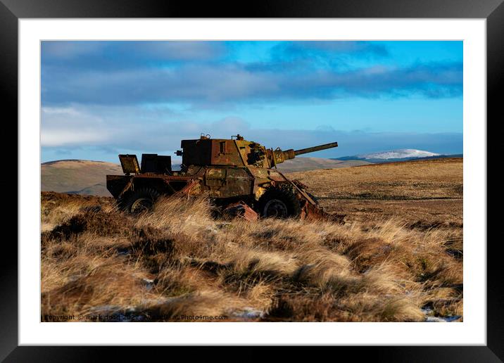 British Tank Framed Mounted Print by mark dodd