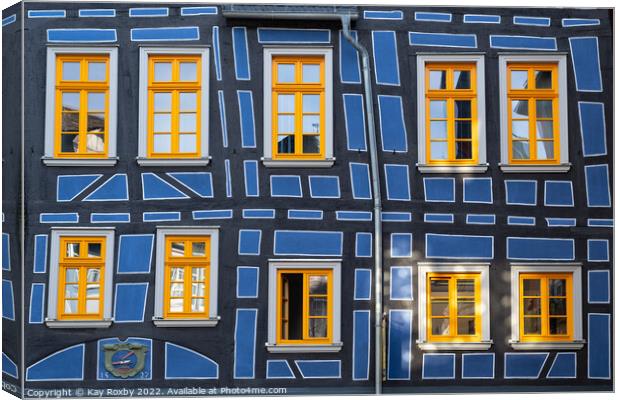 Crooked House Idstein Canvas Print by Kay Roxby