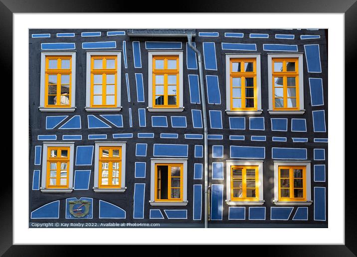 Crooked House Idstein Framed Mounted Print by Kay Roxby