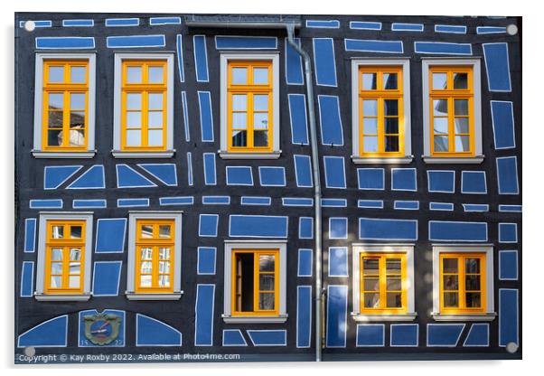 Crooked House Idstein Acrylic by Kay Roxby