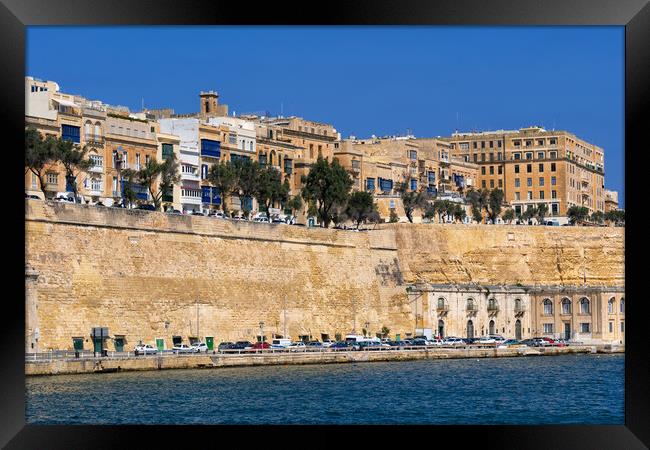 Walled Old City of Valletta in Malta Framed Print by Artur Bogacki