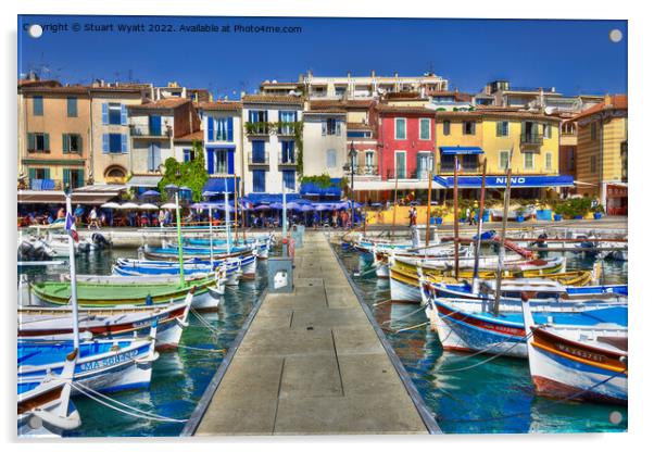 Cassis, France Acrylic by Stuart Wyatt