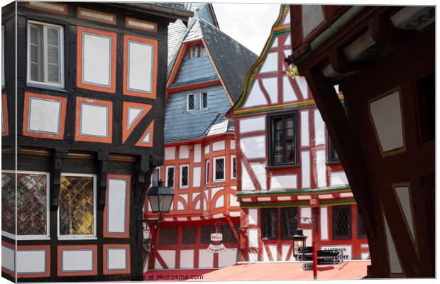 half timbered buildings Canvas Print by Kay Roxby