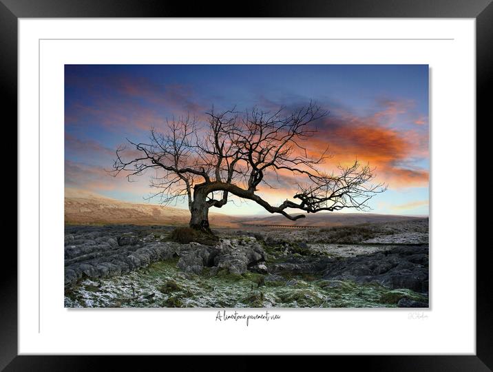 A limestone pavement view Framed Mounted Print by JC studios LRPS ARPS