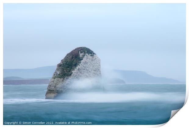 Stag Rock, Freshwater Bay, Isle of Wight Print by Simon Connellan