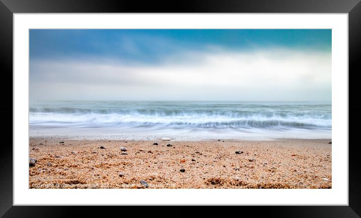 Freshwater Bay Beach Framed Mounted Print by Simon Connellan