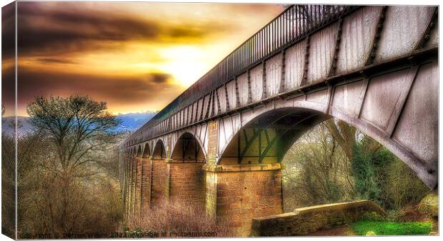 Pontcysyllte Aqueduct Llangollen Wales  Canvas Print by Darren Wilkes