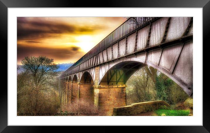 Pontcysyllte Aqueduct Llangollen Wales  Framed Mounted Print by Darren Wilkes