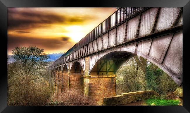 Pontcysyllte Aqueduct Llangollen Wales  Framed Print by Darren Wilkes