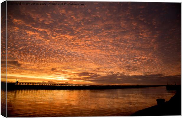 Red Sky in the Morning - re-work Canvas Print by Jim Jones