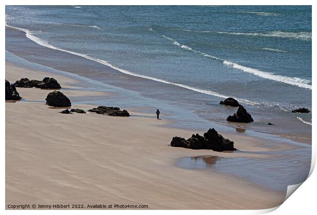 Marloes Beach Pembrokeshire Print by Jenny Hibbert