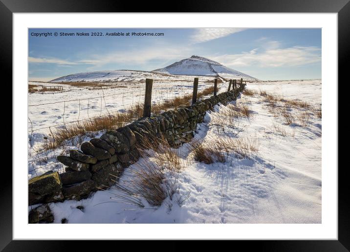 Majestic Winter Wonderland Framed Mounted Print by Steven Nokes