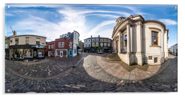 360 panorama captured on London Street in the city of Norwich Acrylic by Chris Yaxley