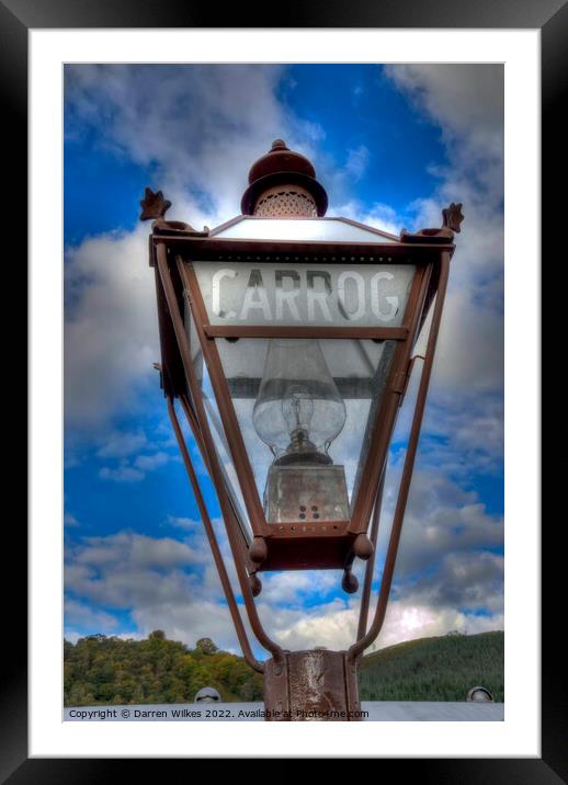 The Timeless Charm of Carrog Station Framed Mounted Print by Darren Wilkes