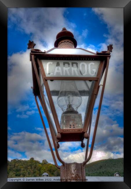 The Timeless Charm of Carrog Station Framed Print by Darren Wilkes