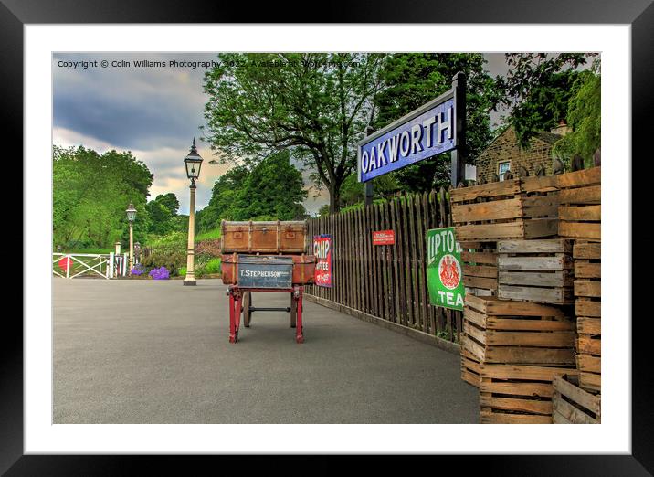 Oakworth Station 2 Framed Mounted Print by Colin Williams Photography