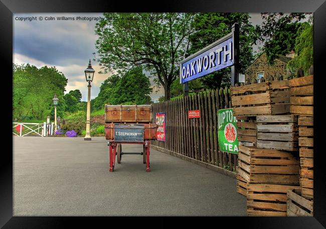 Oakworth Station 2 Framed Print by Colin Williams Photography