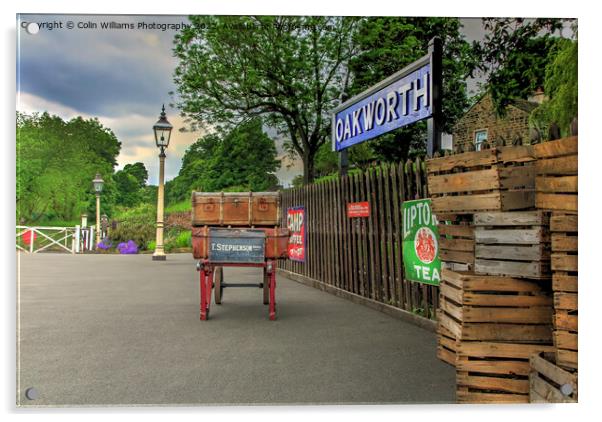 Oakworth Station 2 Acrylic by Colin Williams Photography