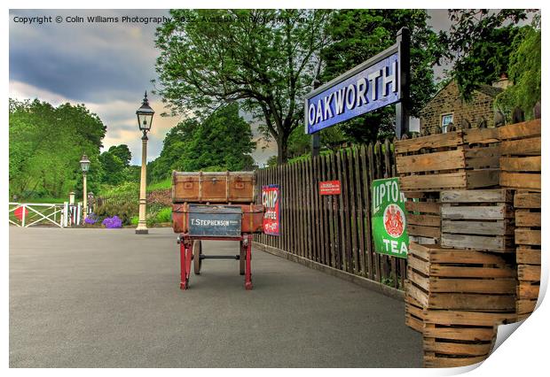Oakworth Station 2 Print by Colin Williams Photography