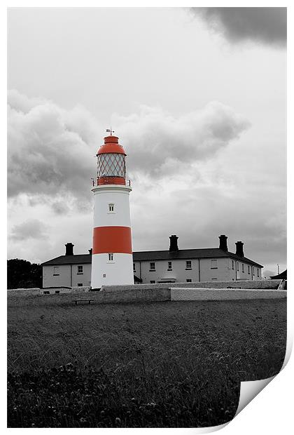 souter lighthouse Print by Northeast Images