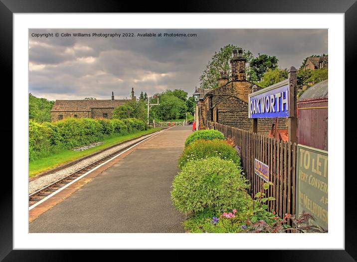 Oakworth Station 4 Framed Mounted Print by Colin Williams Photography