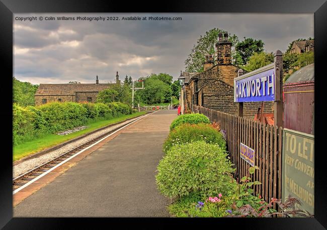 Oakworth Station 4 Framed Print by Colin Williams Photography