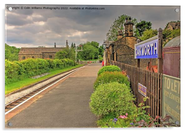 Oakworth Station 4 Acrylic by Colin Williams Photography