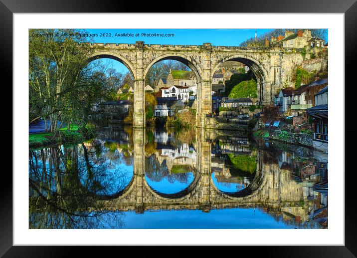 Knaresborough Viaduct Close Up Framed Mounted Print by Alison Chambers