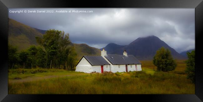 Black Rock Cottage, Glencoe, Scotland Framed Print by Derek Daniel